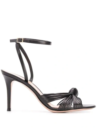 Gianvito Rossi Knotted Sandals In Black