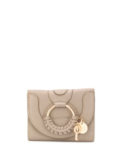 See By Chloé Hana O-ring Detail Wallet In Neutrals