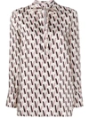 Valentino Vlogo Printed Blouse In Poudre