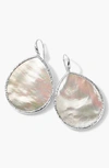Ippolita Sterling Silver Ondine Mother-of-pearl Teardrop Earrings In White/silver