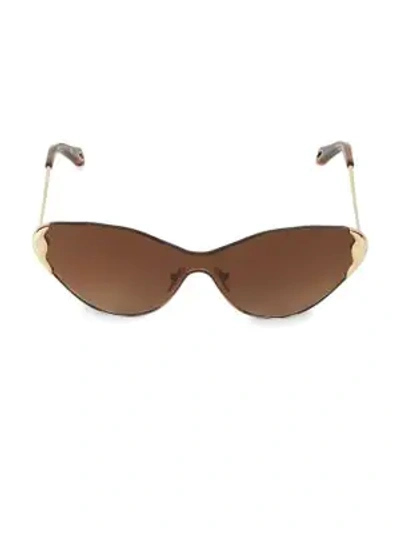 Chloé Curtis Metal Cat-eye Sunglasses In Brown