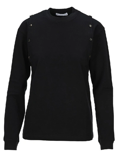 Jw Anderson Button Details T-shirt In Black