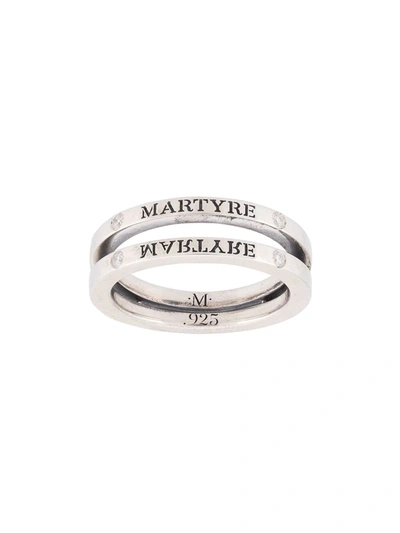 Martyre Silver & Diamond Split Ring