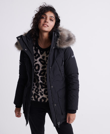 superdry premium down classics alps parka coat