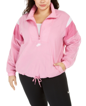 nike heritage half zip jacket women's