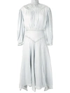 Isabel Marant Étoile Albane Handkerchief-hem Linen Dress In Grey