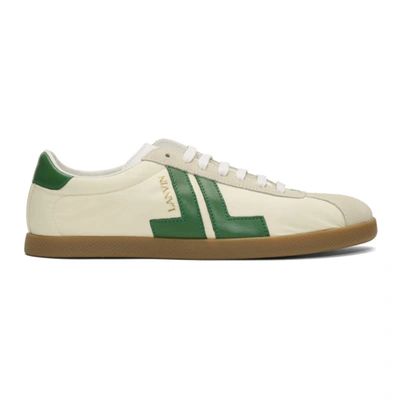 Lanvin Jl Sneakers In White,beige,green