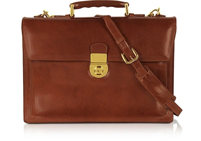 L.a.p.a. Travel Bags Classic Cognac Leather Briefcase