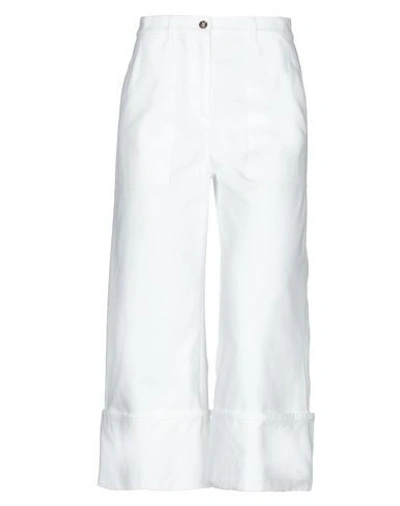 M Missoni Casual Pants In White