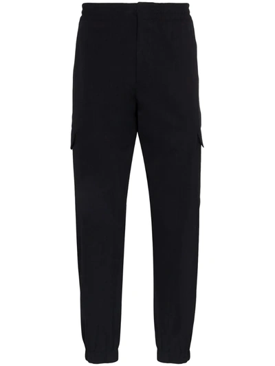 Ermenegildo Zegna Wool Track Pants In Blue