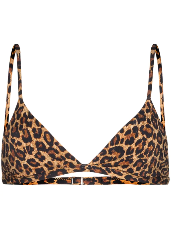 leopard triangle bikini