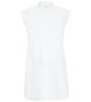 Bottega Veneta Quilted Cotton-poplin Sleeveless Shirt In White