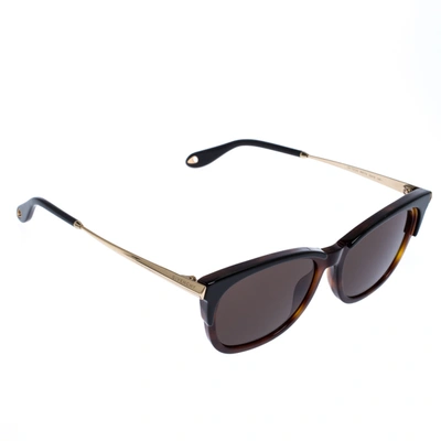 Pre-owned Givenchy Brown Tortoise Havana Gv7072 Wayferer Sunglasses