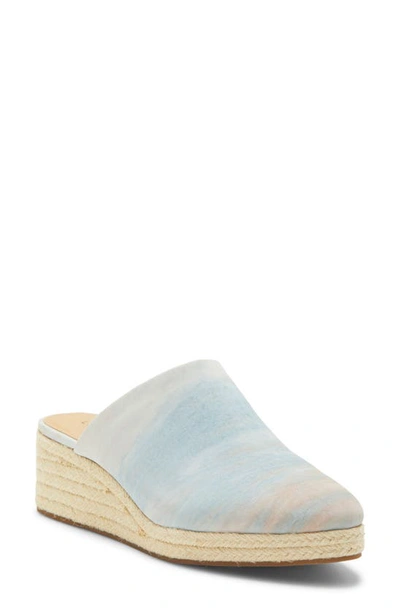 Lucky Brand Luceina Espadrille Wedge In Pastel Multi Leather