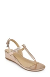 Splendid Avalon Wedge Sandal In Rose Gold Leather