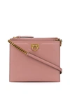 Ferragamo Ladies Trifolio Crossbody Bag In Pink