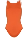Bondi Born Anais Strappy Swimsuit In Orange