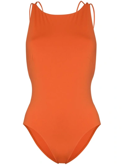 Bondi Born Anais Strappy Swimsuit In Orange