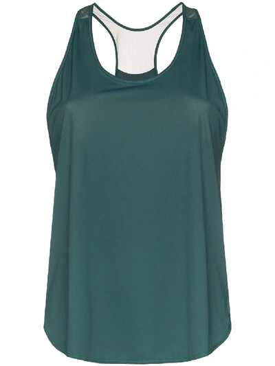 Nimble Activewear Tanktop In Netzoptik In Green