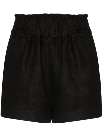 Bondi Born Universal Linen Shorts In Black
