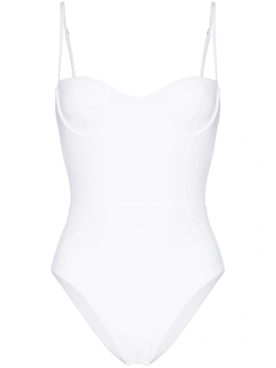 Anemone Balconette Swimsuit In White