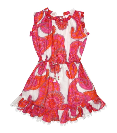 Zimmermann Kids' Peggy Paisely-print Cotton Dress In Pink
