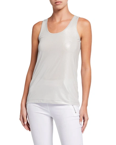 Anatomie Brynlee Solid Tank In Silver Grey