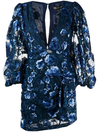 for love and lemons blue floral dress Meilana One Shoulder Maxi Dress | Blue Floral | Womens