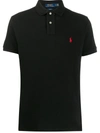 Polo Ralph Lauren Embroidered Logo Polo Shirt In Black