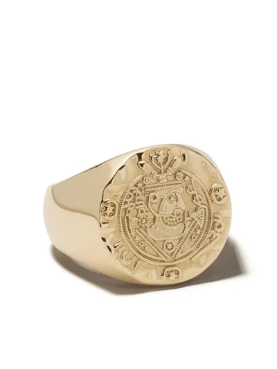 Tom Wood Silk Coin Ring In Gold
