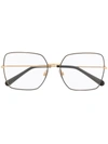 Dolce & Gabbana Square Frame Glasses In Gold