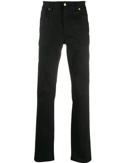 Moschino Slim Regular Length Jeans In Black