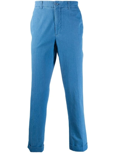 Aspesi Slim Fit Chinos In Blue