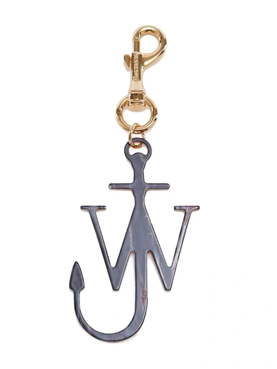 Jw Anderson Jwa Anchor Keyring In Brown