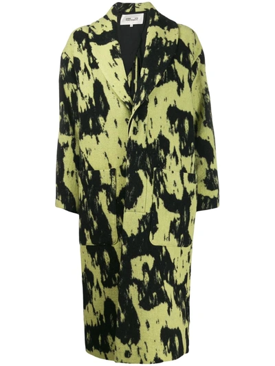 Diane Von Furstenberg Peg Oversized Coat In Green