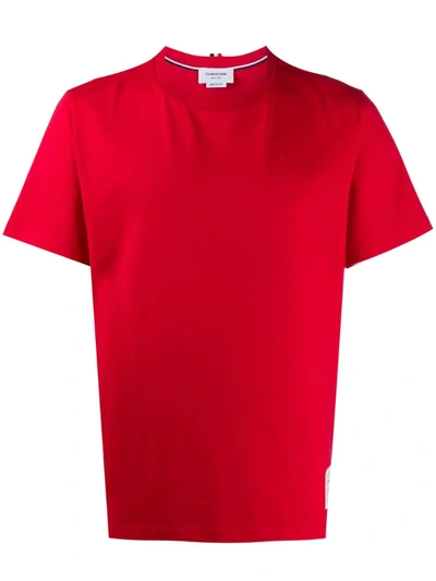 Thom Browne 4-bar Tab T-shirt In Red