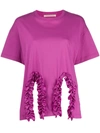 Christopher Kane Frill Trim T-shirt In Pink