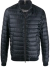 Herno Zipped Padded Jacket In Blue