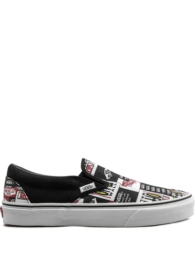 Vans Classic Slip-on Sneakers In Black