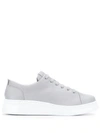Camper Runner Up Lace-up Trainers In Pastel Grey Leather
