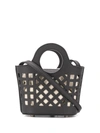 Hereu Colmado Cut-out Mini Tote In Black