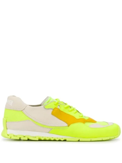 Camper Colour Block Sneakers In Yellow