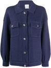 Barrie Button-up Two-pocket Cardigan In Blue