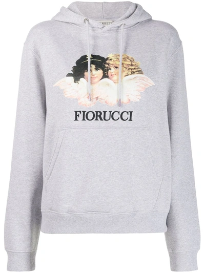 Fiorucci Womens Heather Grey Angels Logo-print Organic-cotton Sweatshirt M