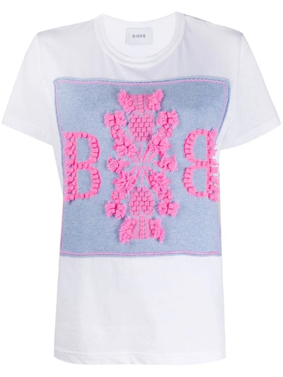 Barrie Logo Cashmere Patch T-shirt In White