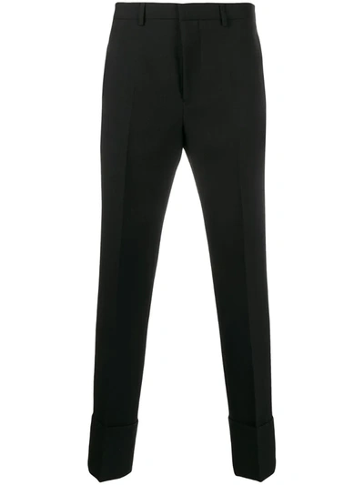 Givenchy Rolled Cuffs Tailored Trousers In Black