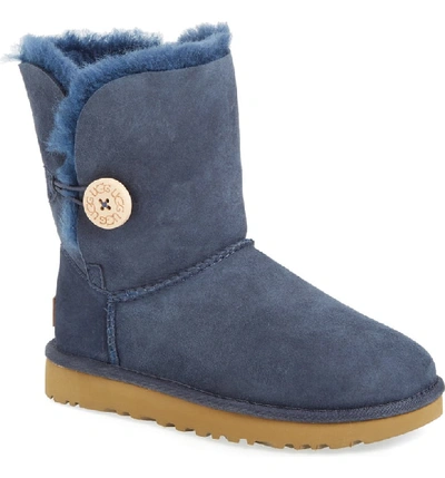 Ugg Bailey Button Ii Boots In Navy Suede