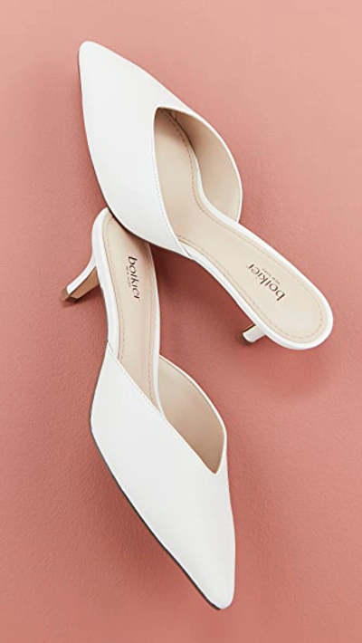 Botkier Pati Pointed Toe Mule In White Leather