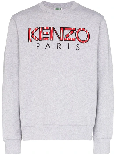 Kenzo Men's Logo Typographic Sweatshirt In Grey