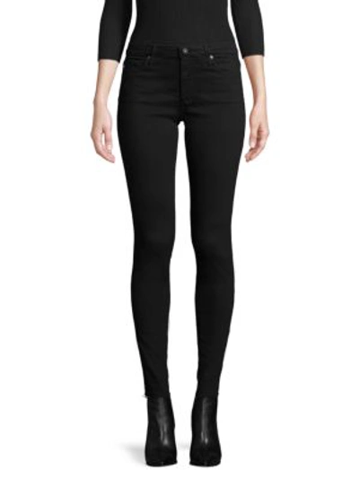 Ag Zip-fly Ankle-length Jeans In Black